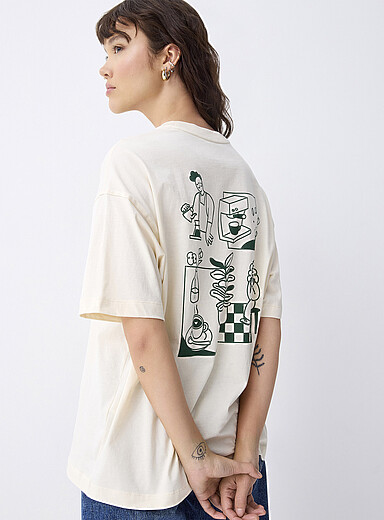 Oversized graphic-print T-shirt