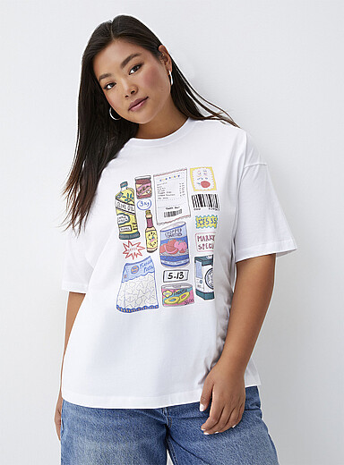 Oversized graphic-print T-shirt