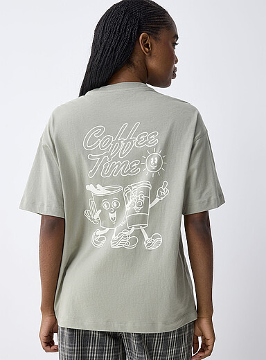Le t-shirt ample imprim&eacute; graphique