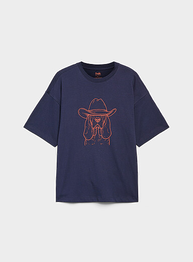 Oversized graphic-print T-shirt