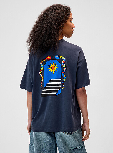 Oversized graphic-print T-shirt