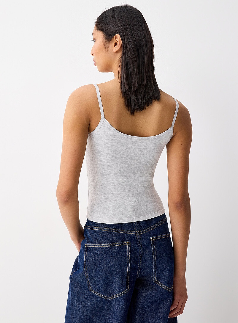 Twik Slate Blue Ruched centre cami for women