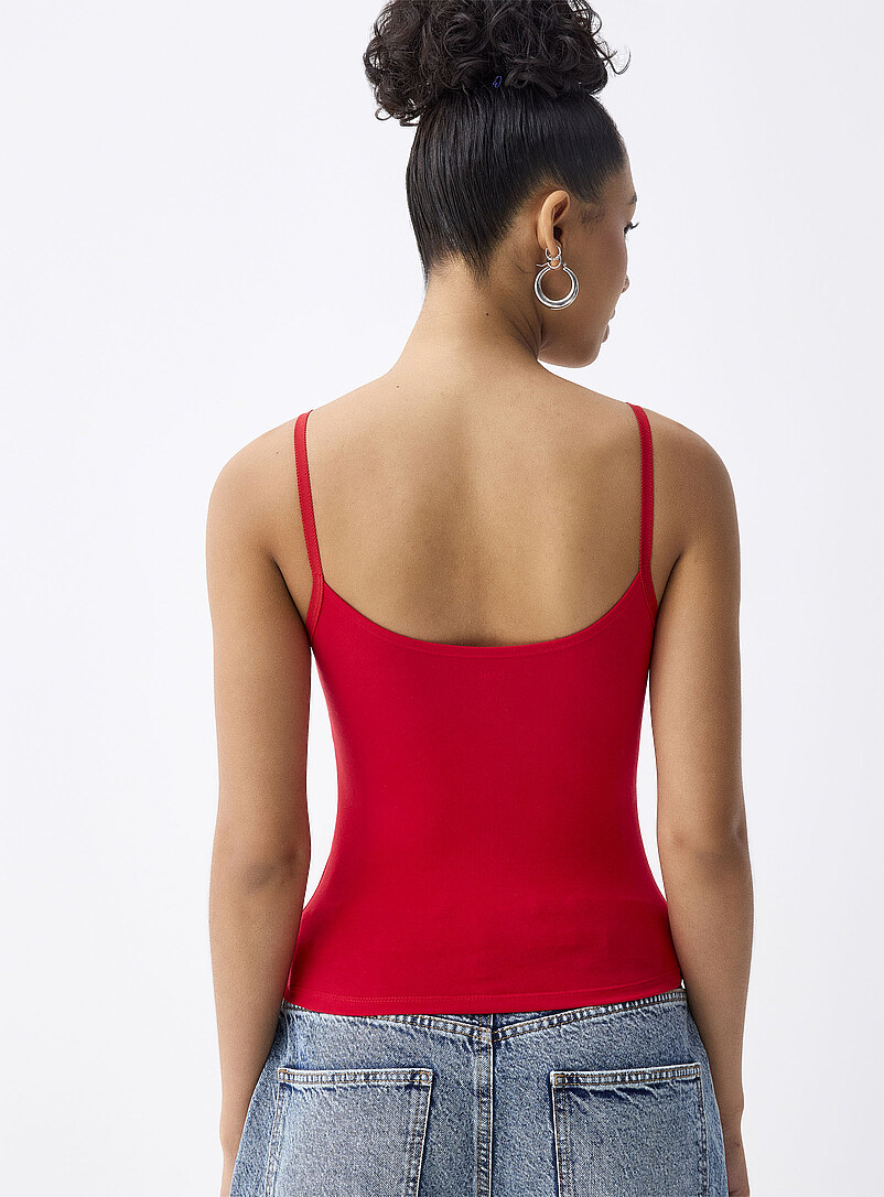 Twik Slate Blue Ruched centre cami for women