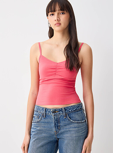 Twik Coral Ruched centre cami for women