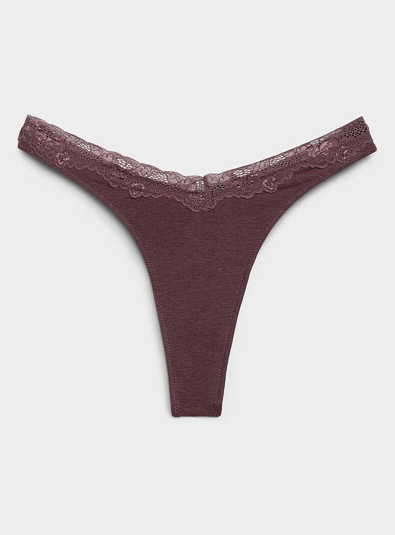 Tanga Luxe ERES Briana - Taille 46 - Coton & Dentelle Blanc - Neuf Avec étiquettes (valeur ~100€)