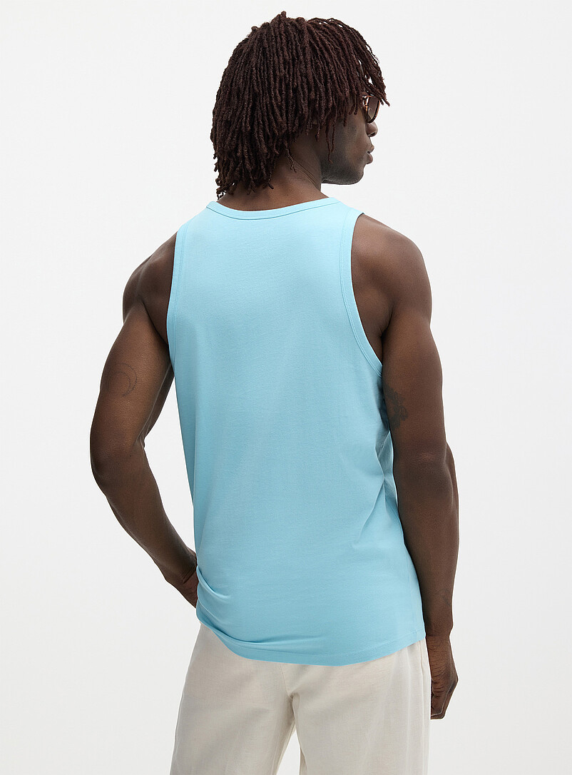 Le 31: La camisole pur coton biologique <b>Coupe standard</b> Blanc pour homme