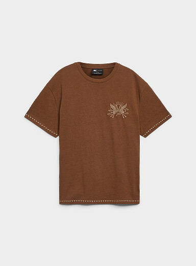 Exotic embroidery T-shirt