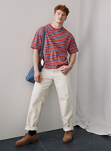 Mixed stripe T-shirt <b>Oversized fit</b>