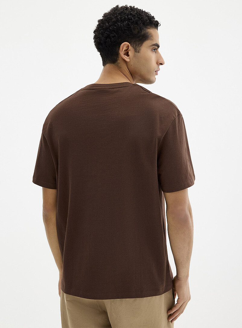 Le 31: Le t-shirt jersey dense <b>Coupe confort</b> Vert pour homme
