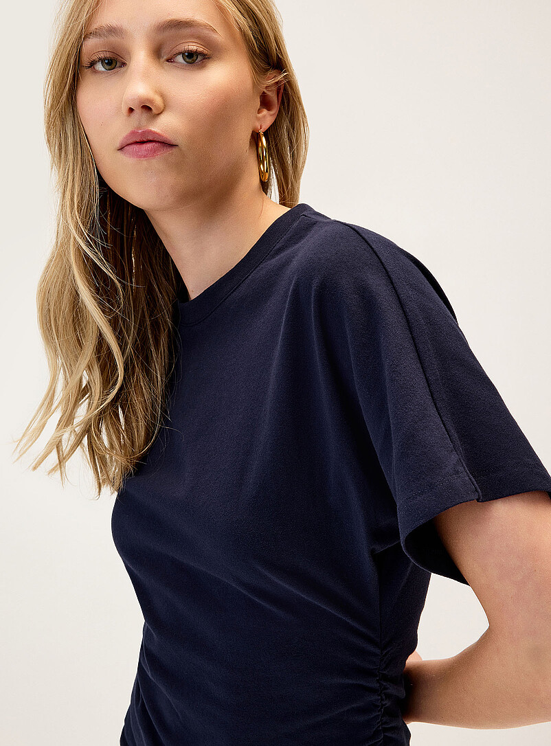 Twik Brown Gathered waist T-shirt for women
