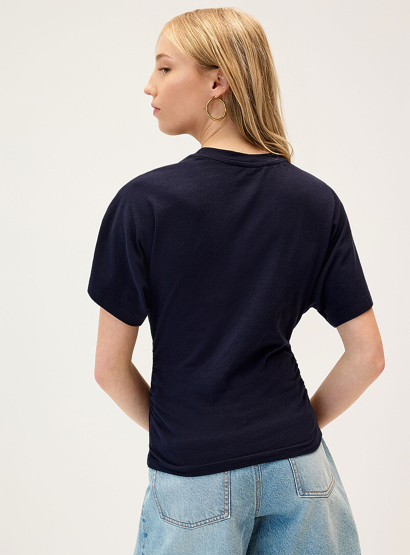 Twik Brown Gathered waist T-shirt for women