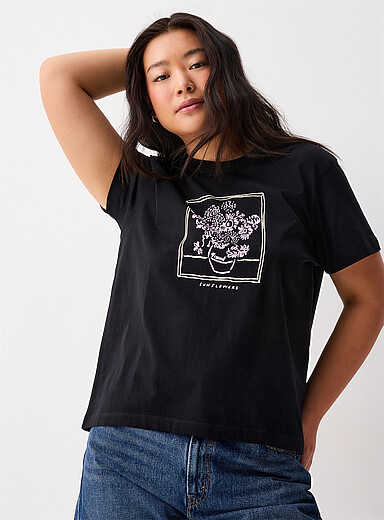 Le t-shirt imprim&eacute; <b>Coupe d&eacute;contract&eacute;e</b>