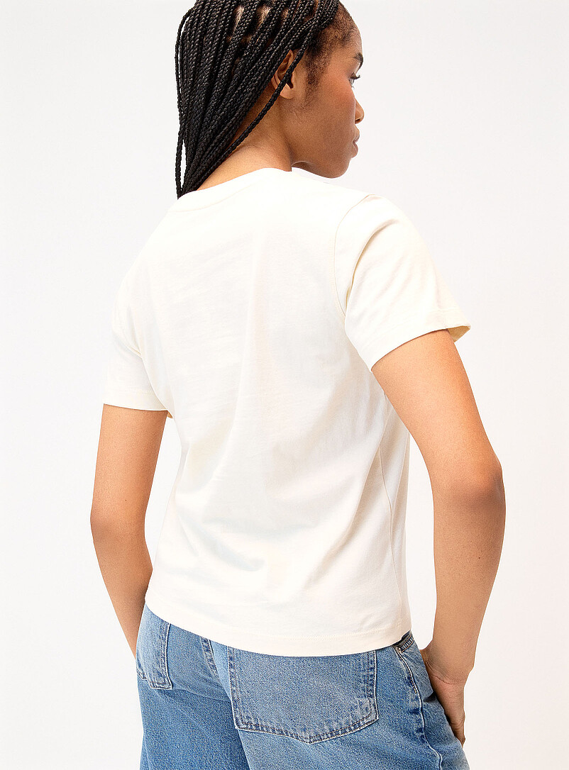 Twik: Le t-shirt imprim&eacute; <b>Coupe d&eacute;contract&eacute;e</b> P&ecirc;che pour femme
