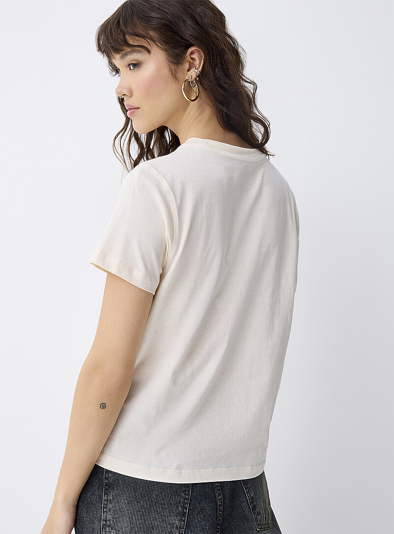 Twik: Le t-shirt imprim&eacute; <b>Coupe d&eacute;contract&eacute;e</b> P&ecirc;che pour femme