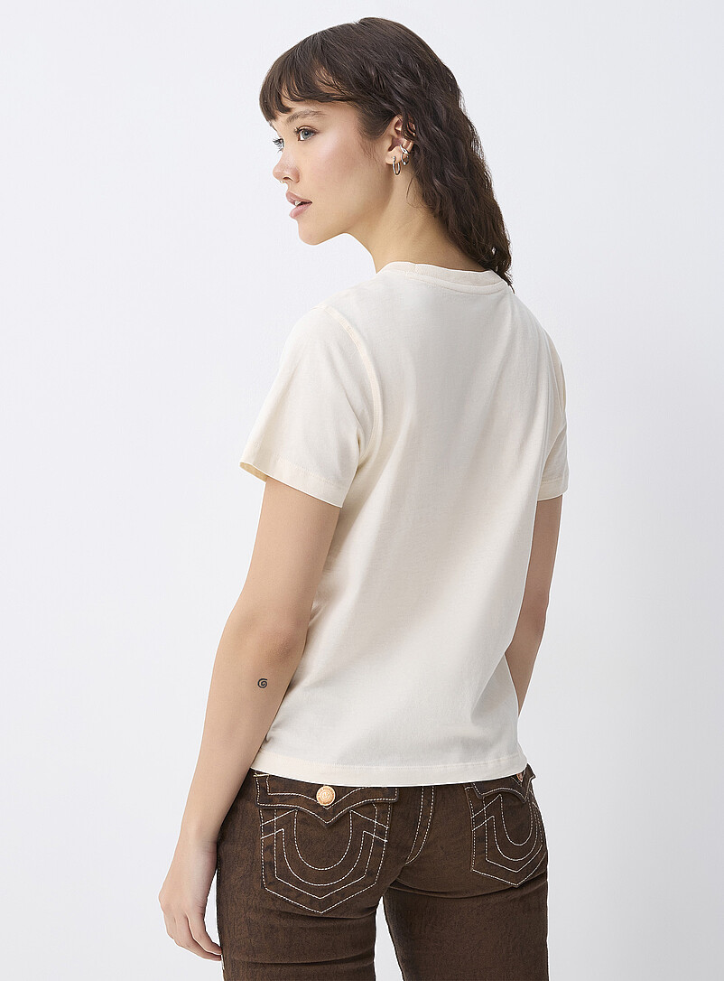Twik: Le t-shirt imprim&eacute; <b>Coupe d&eacute;contract&eacute;e</b> P&ecirc;che pour femme