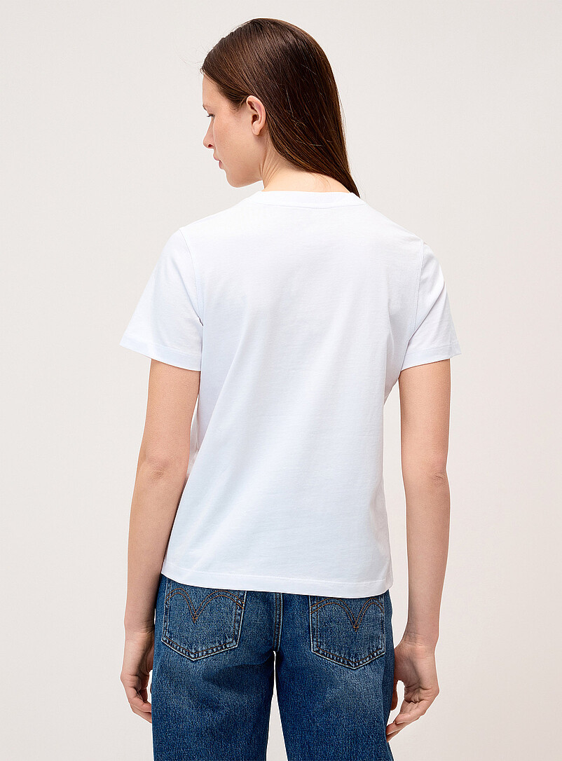 Twik Peach Printed tee <b>Relaxed fit</b> for women