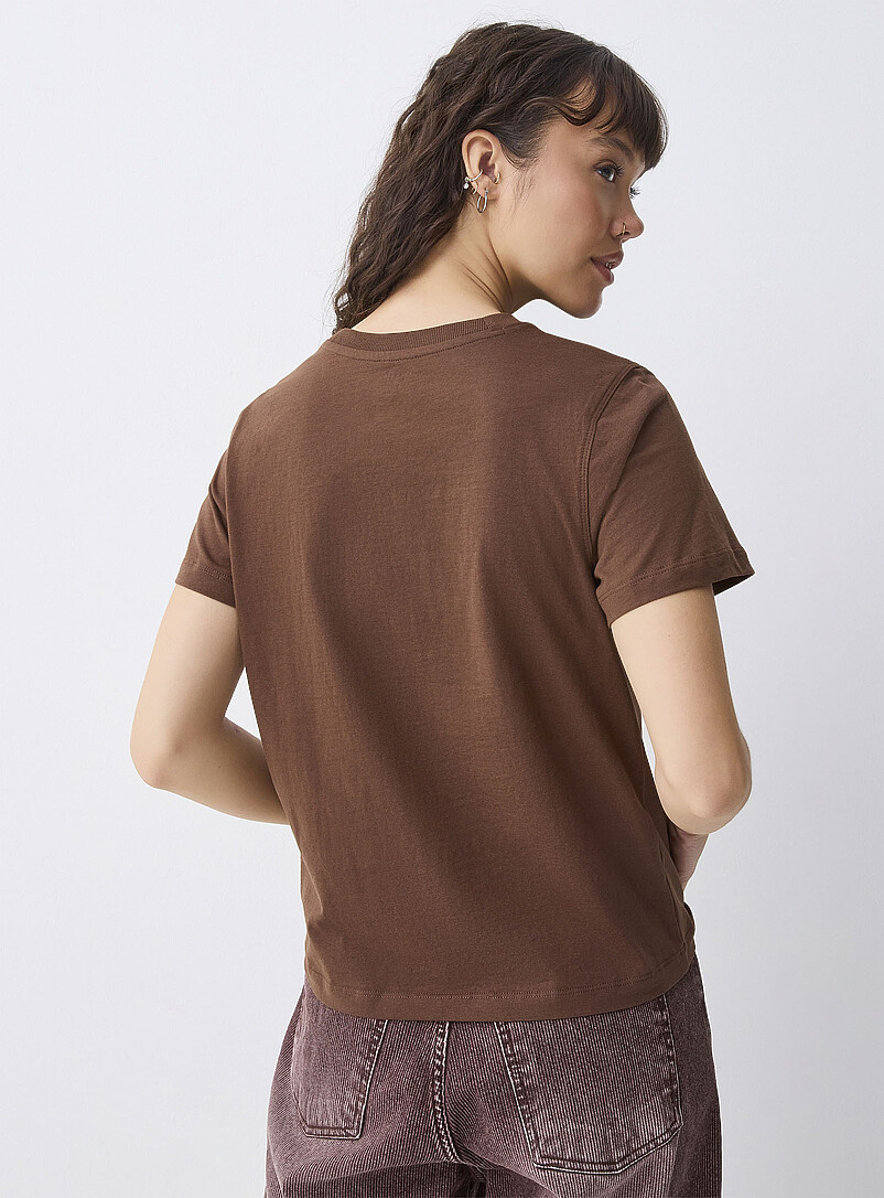 Twik: Le t-shirt imprim&eacute; <b>Coupe d&eacute;contract&eacute;e</b> P&ecirc;che pour femme