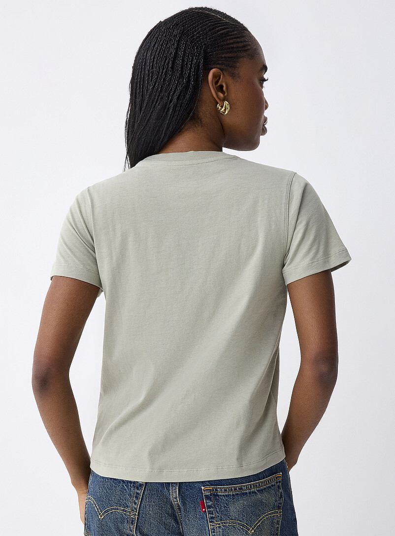 Twik Peach Printed tee <b>Relaxed fit</b> for women