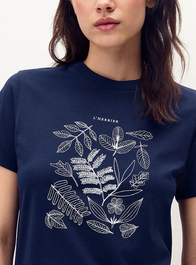 Twik: Le t-shirt imprim&eacute; <b>Coupe d&eacute;contract&eacute;e</b> P&ecirc;che pour femme