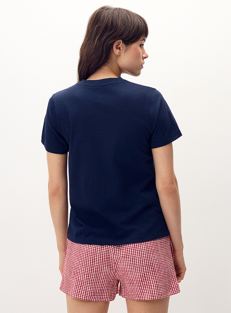 Twik Peach Printed tee <b>Relaxed fit</b> for women
