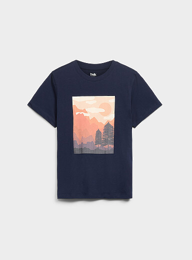 Twik Peach Printed tee <b>Relaxed fit</b> for women