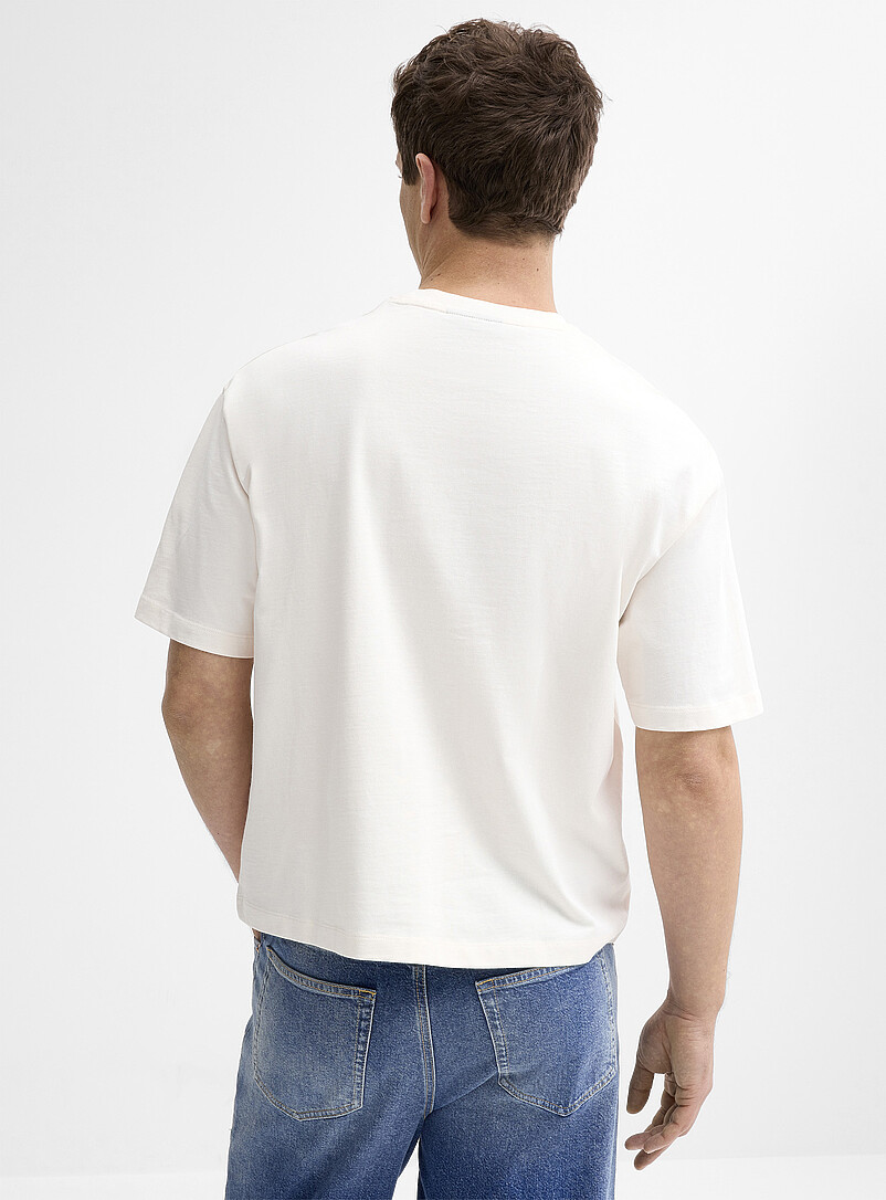 Le 31 Off White Summer embroidery T-shirt <b>Oversized fit</b> for men