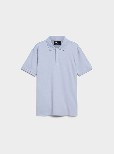 Modal-blend ribbed polo