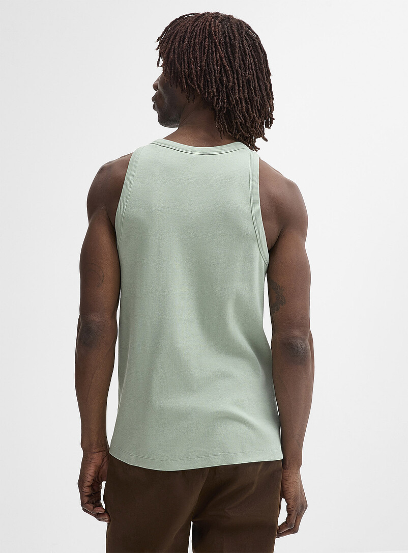 Le 31: La camisole jersey extensible c&ocirc;tel&eacute; Ivoire - Beige cr&egrave;me pour homme