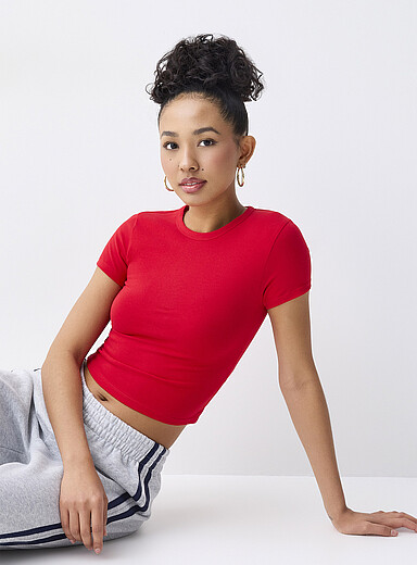 Fitted organic cotton T-shirt