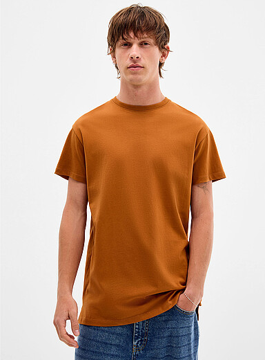 Le t-shirt col rond coton bio DJAB 101 <b>Coupe allong&eacute;e</b>