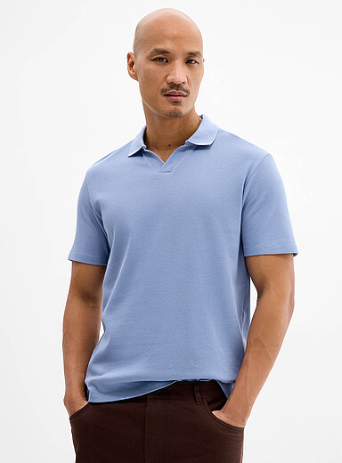 Le polo col Johnny gaufr&eacute;