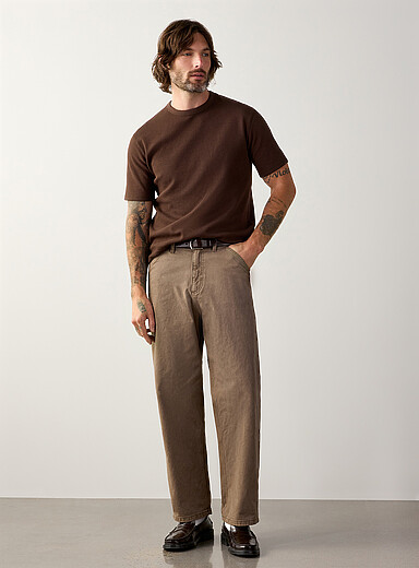 Le t-shirt microgaufr&eacute; <b>Coupe confort</b>