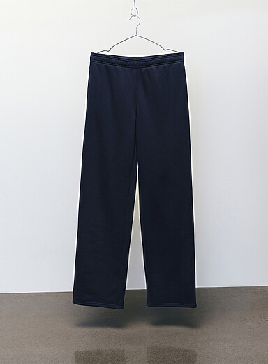 Twik Indigo/Dark Blue Straight-leg fleece pant for women