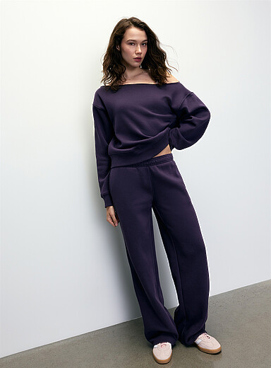 Le pantalon molleton jambe droite