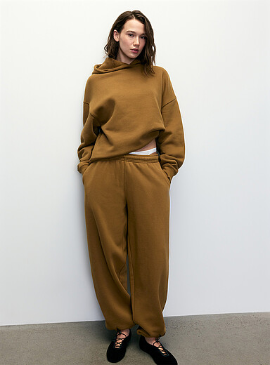 Oversized fleece joggers