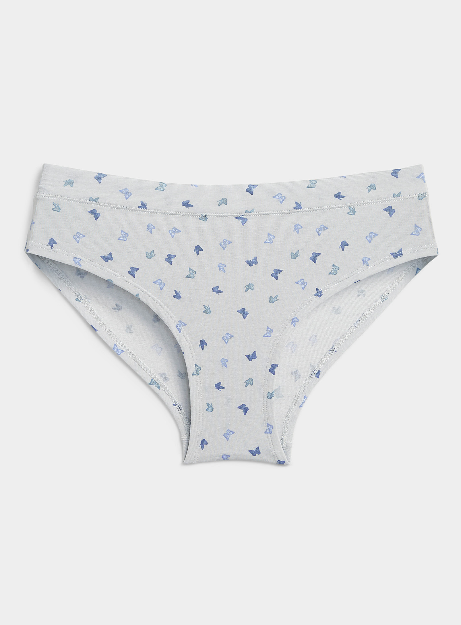 Miiyu Colourful Organic Cotton And Modal Hipster In Baby Blue