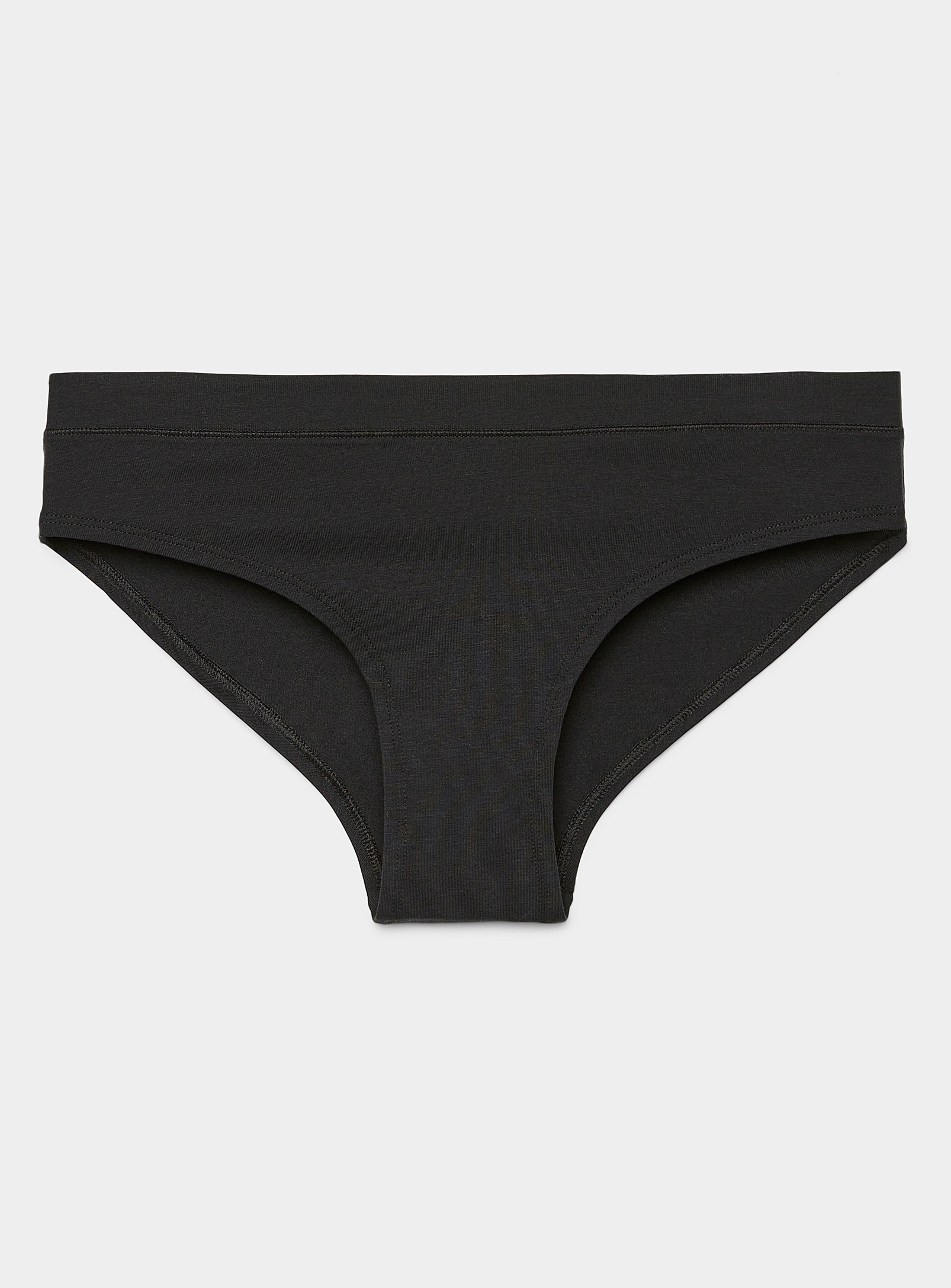 Miiyu Cotton And Modal Hipster In Black