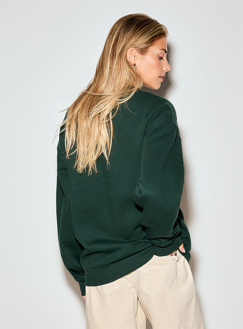 Embroidery and appliqué oversized sweatshirt product image 3