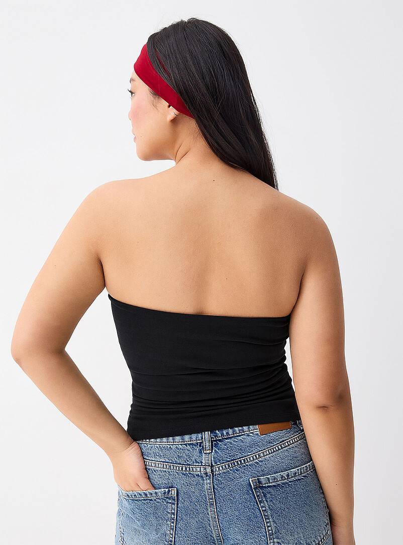 Organic cotton double-layer tube top product image 2