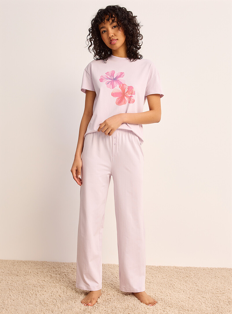 Straight-leg stretch pyjama pant product image (primary)