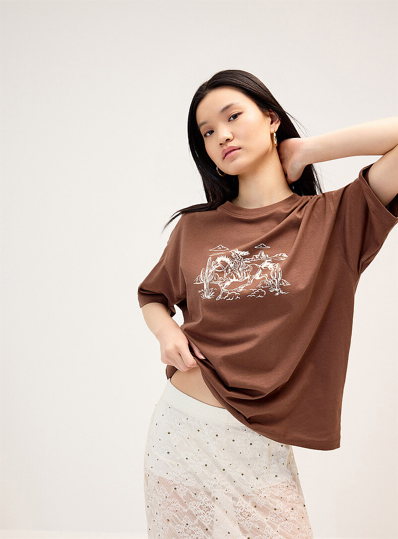Oversized Graphic-Print T-Shirt