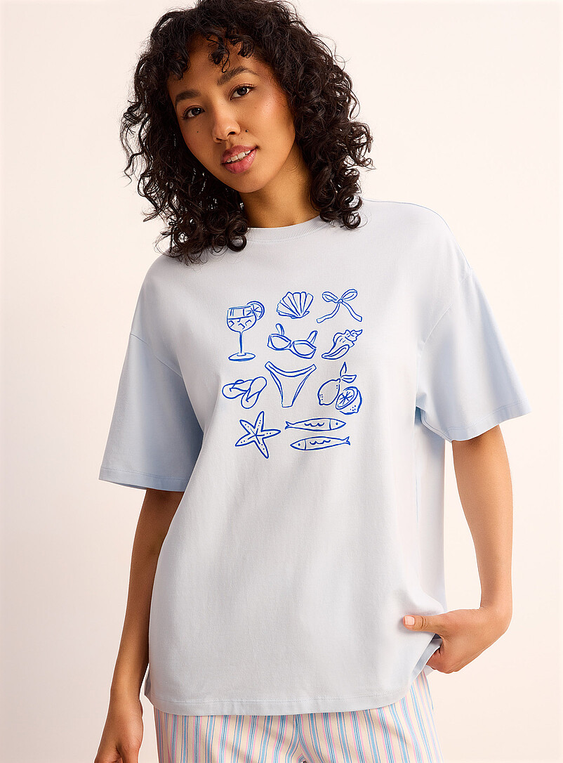 Playful Print Loose T-Shirt
