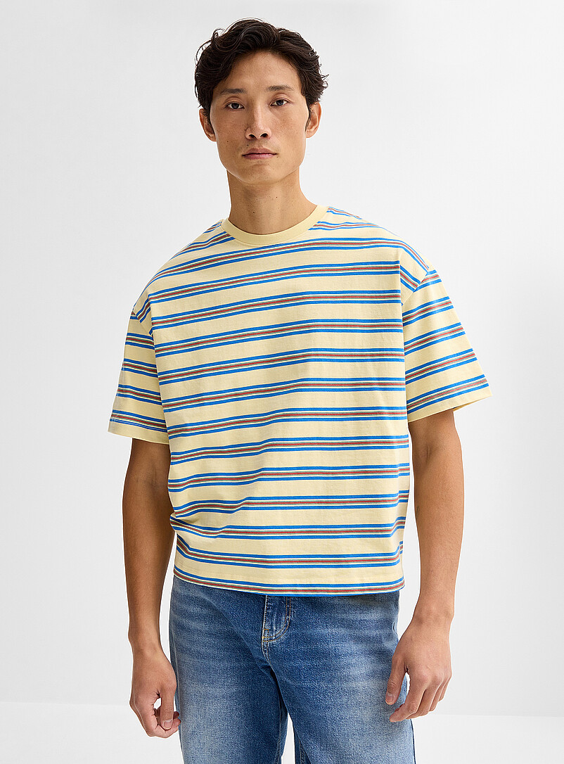 Mixed Stripe T-Shirt Oversized Fit