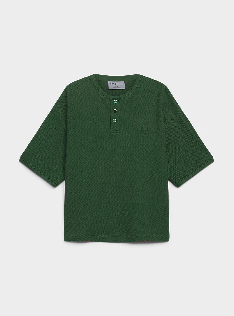 Solid Waffle Henley T-Shirt