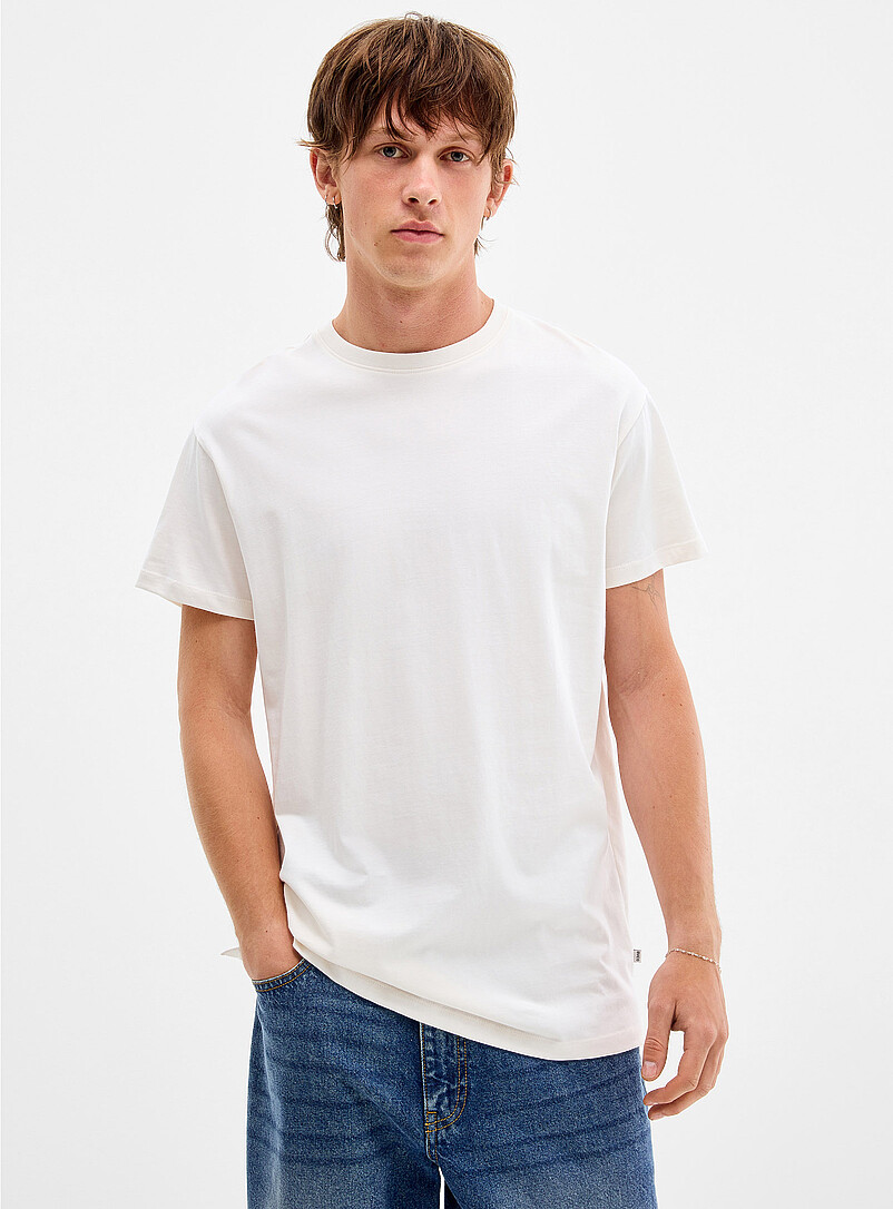 Organic Cotton Crew-Neck T-Shirt Djab 101 Longline Fit