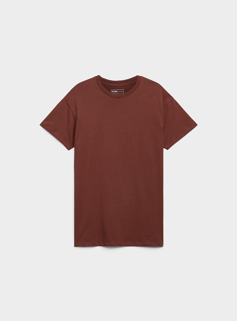 Organic Cotton Crew-Neck T-Shirt Djab 101 Longline Fit