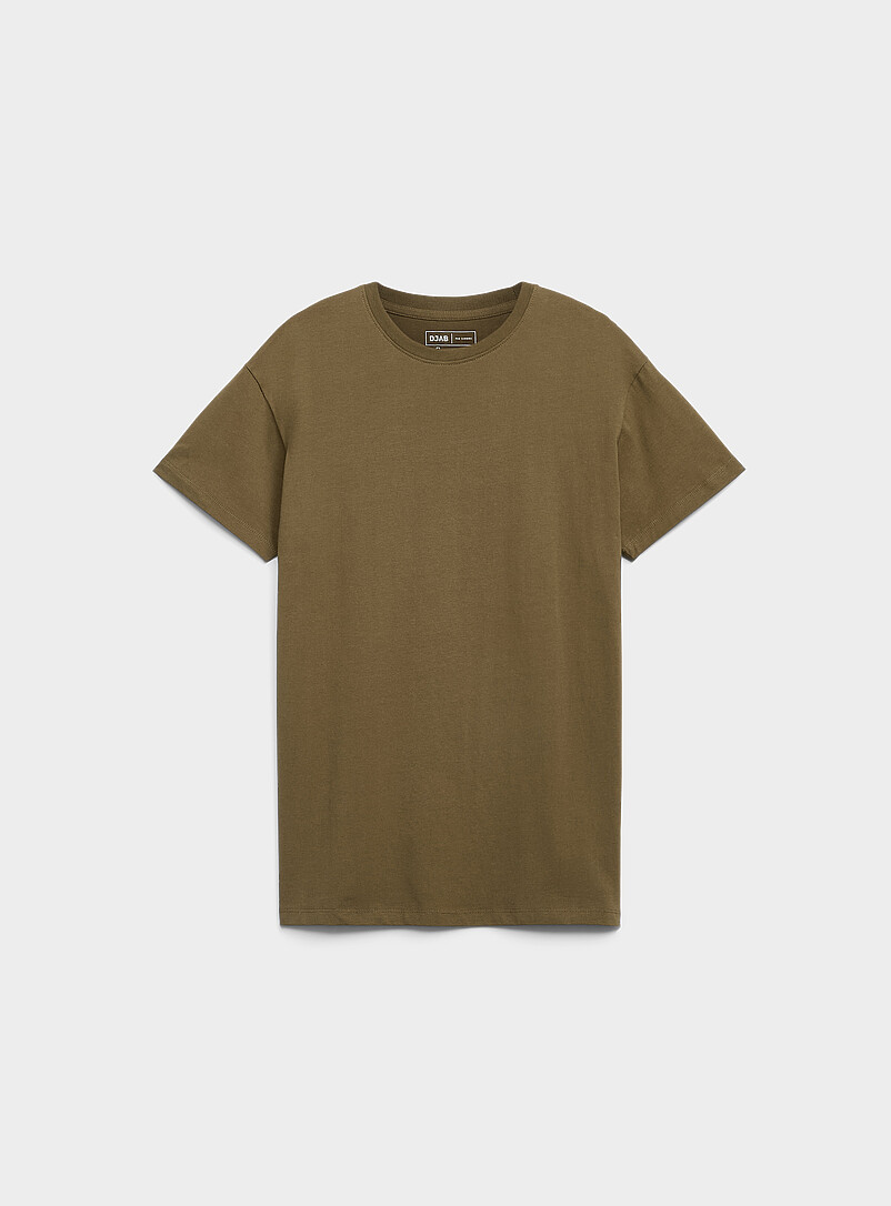 Organic Cotton Crew-Neck T-Shirt Djab 101 Longline Fit