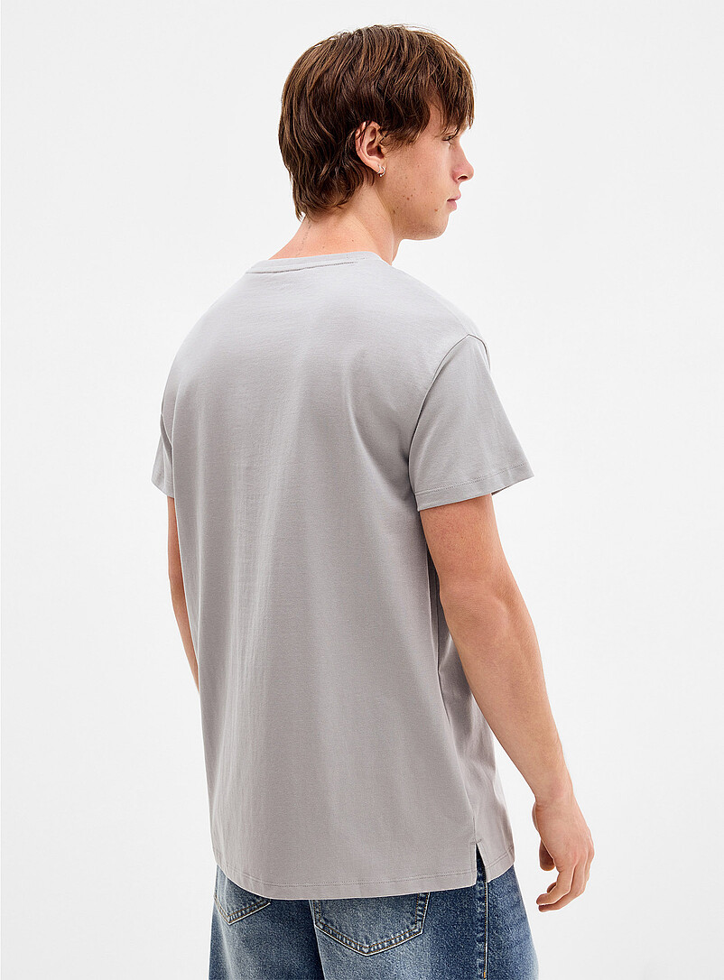 Organic cotton crew-neck t-shirt DJAB 101 Longline fit product image 2