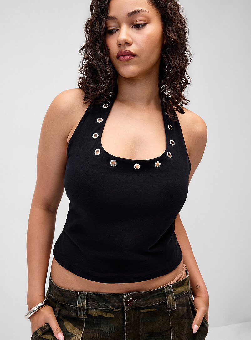 Eyelets halter cami product image 2