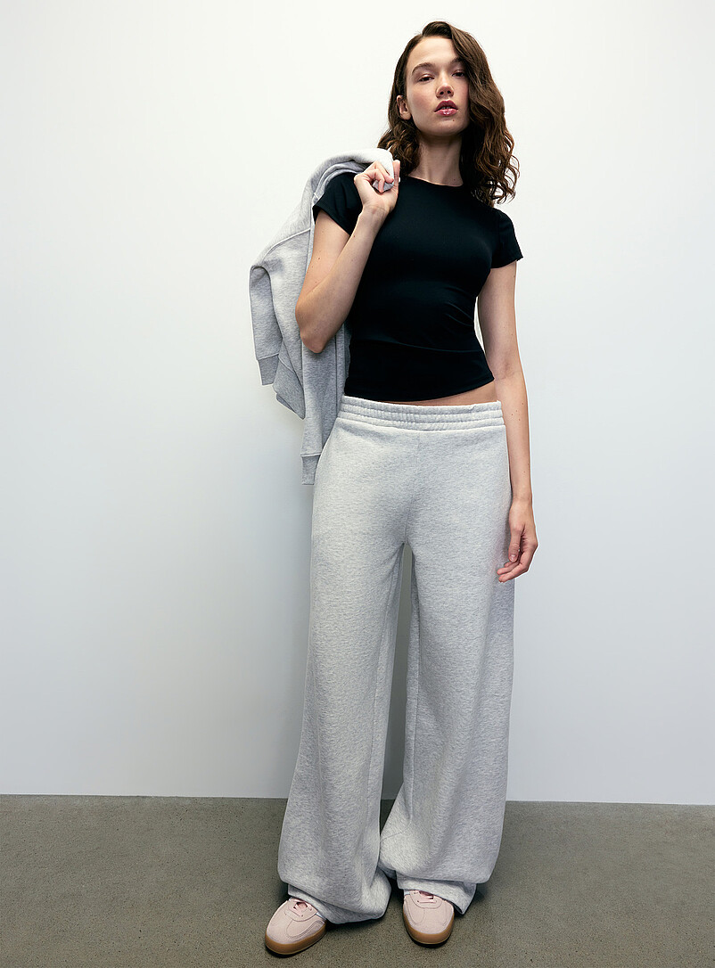 Flared-Leg Fleece Pant